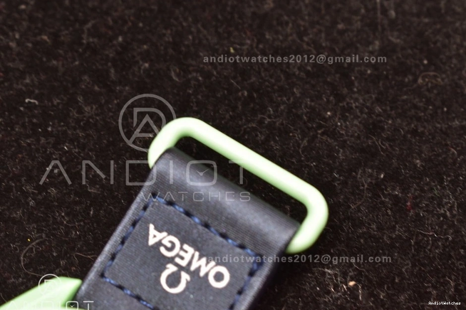 Strap Omega on Moonwatch Bioceramic x Swatch 1181 WeatherProof Earth Mission Quartz to Nylon 0804